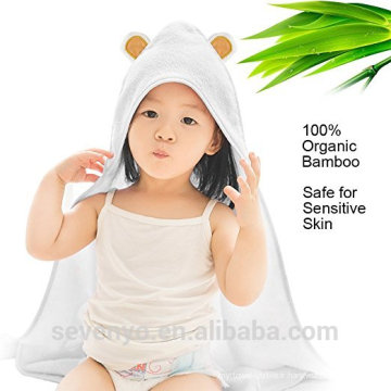 Usine de la Chine 100% bambou Hooded serviette animal garçons et filles premium parfait pour la peau douce de bébé ours bébé serviette de bain